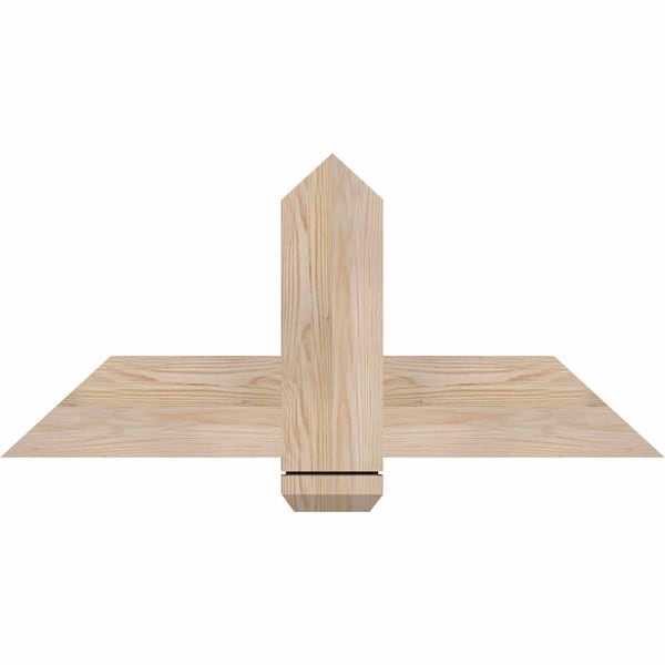 Ekena Millwork Eugene Smooth Timber Gable Bracket, Douglas Fir, 36"W x 16"H x 1 1/2"D x 5 1/2"F, 11/12 Pitch GBW036X16X0206EUG00SDF - main